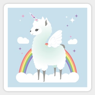 Llamacorn Pegasus Sticker